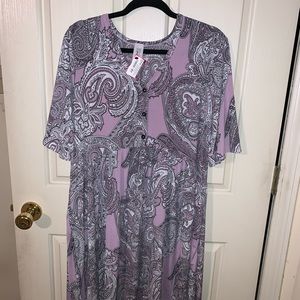 NWT Boutique Purple Midi Dress